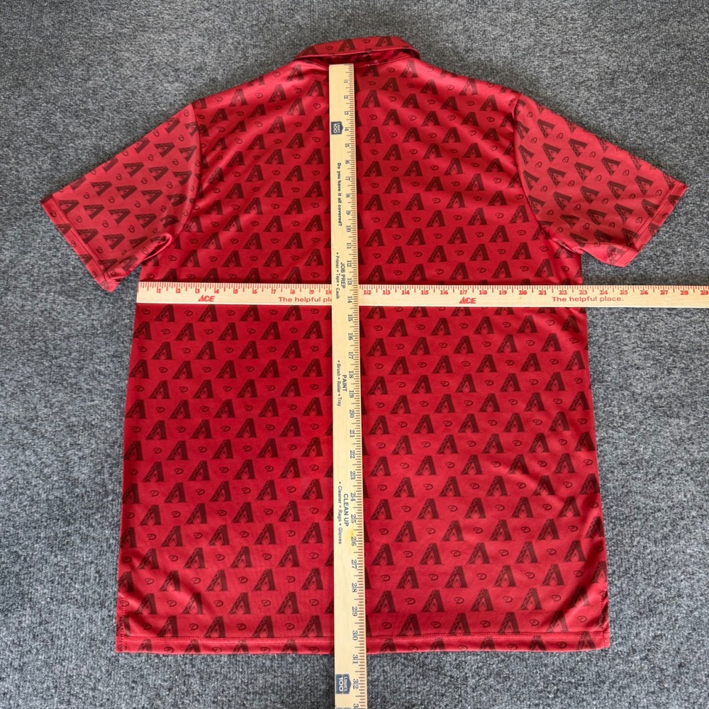 Arizona Diamondbacks Fathers Day Polo Shirt Men XL Red Short Sleeve MLB Baseball - Picture 6 of 9